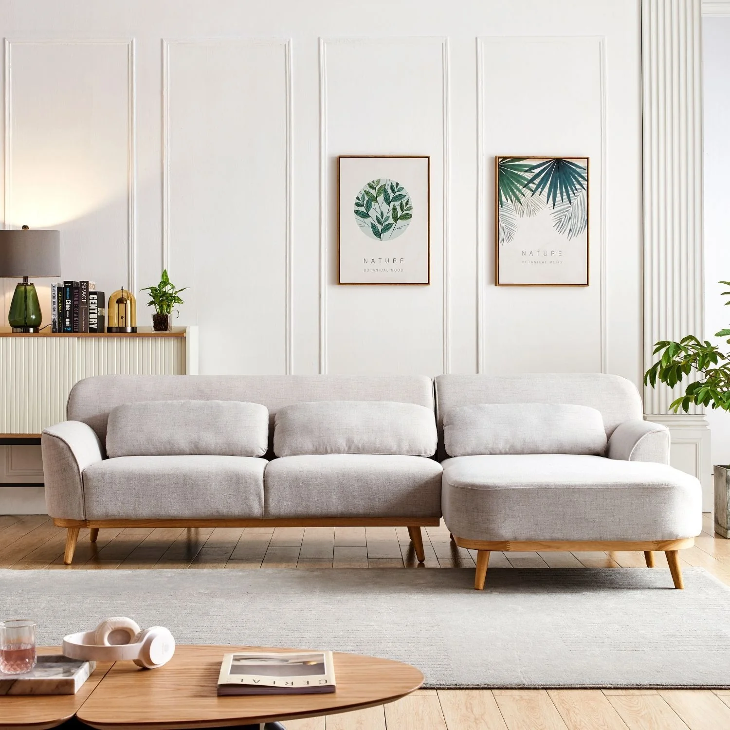 Solid Wood Sectional - Image 12