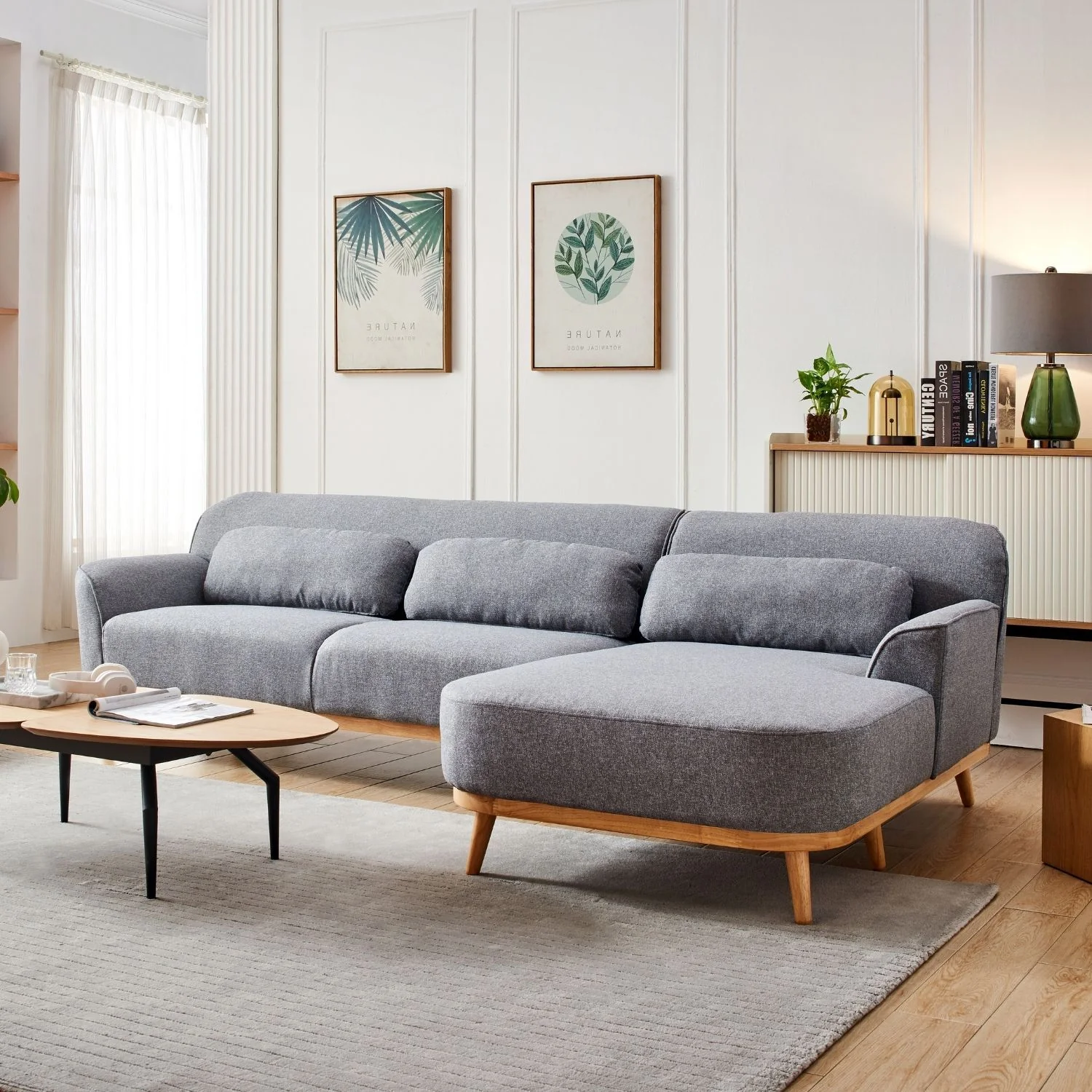 Solid Wood Sectional - Image 22