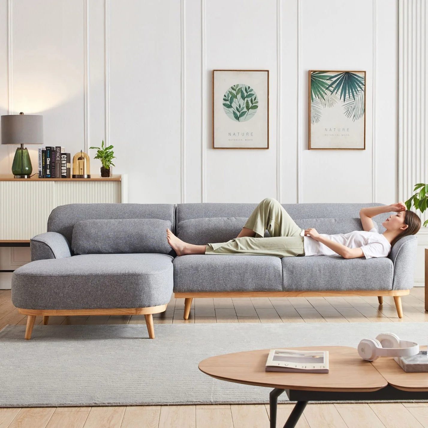 Solid Wood Sectional - Image 52