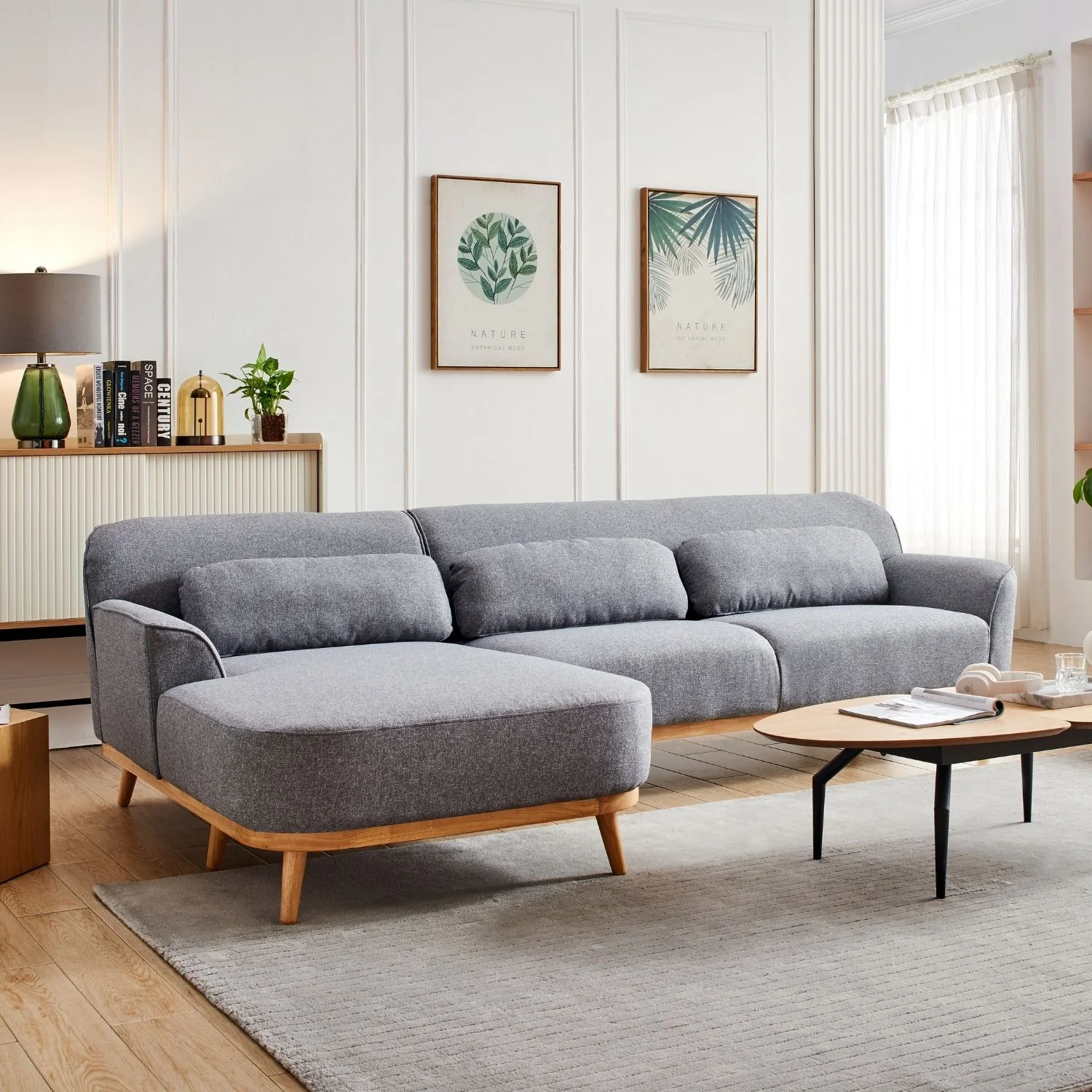 Solid Wood Sectional - Image 56